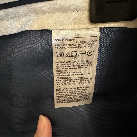 Banana Republic Factory Ryan Straight Pant in Blue Plaid 20 - Picture 8 of 8